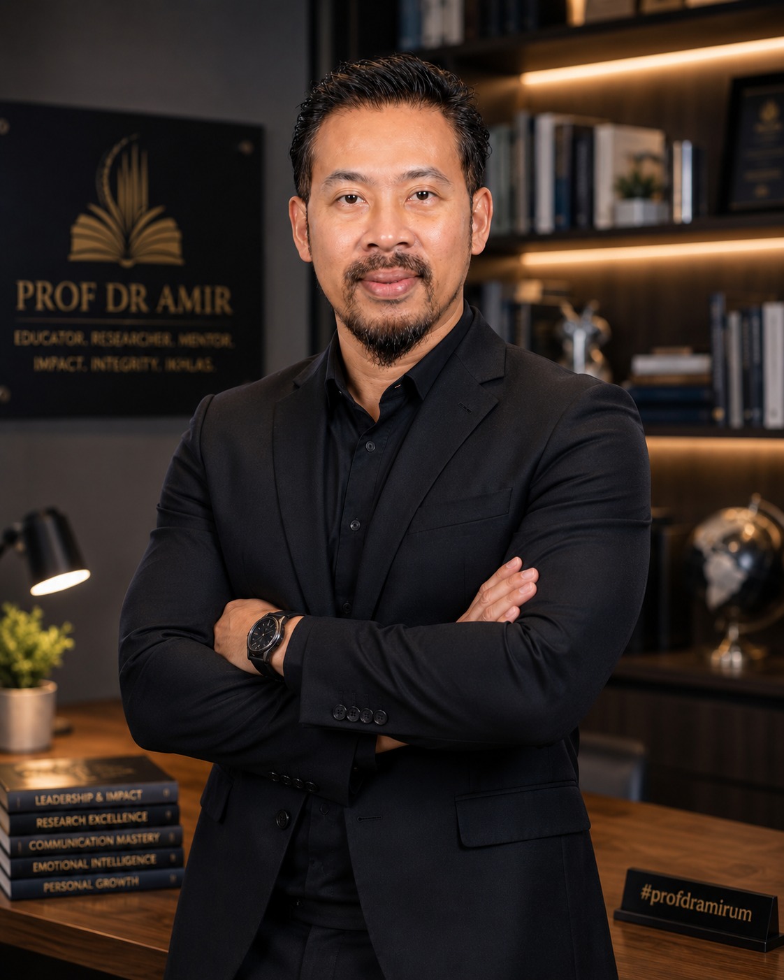 Prof Dr Amir Executive Study Portrait