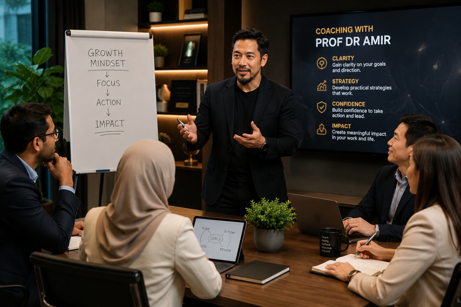 Coaching session with Prof Dr Amir